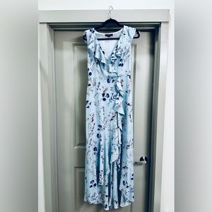 Banana Republic Blue Floral Maxi Dress